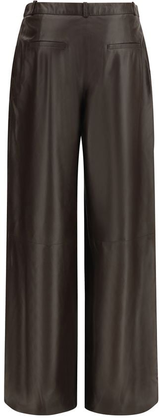 Arma Brown Leather Pants