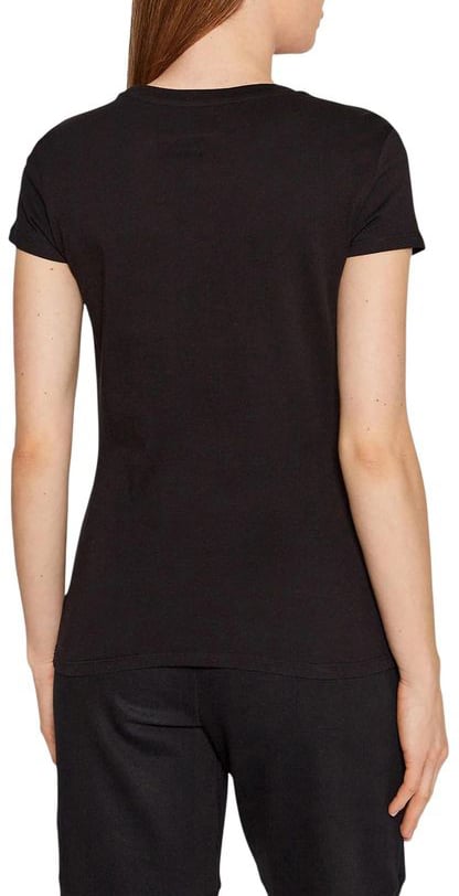 Armani Exchange Black Cotton T-Shirt