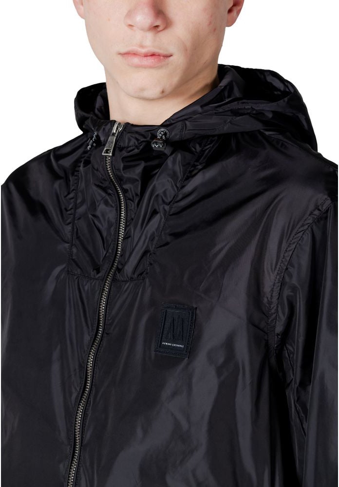 Armani Exchange Black Polyamide Shell Jacket