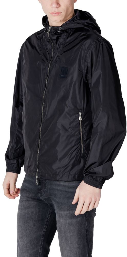 Armani Exchange Black Polyamide Shell Jacket