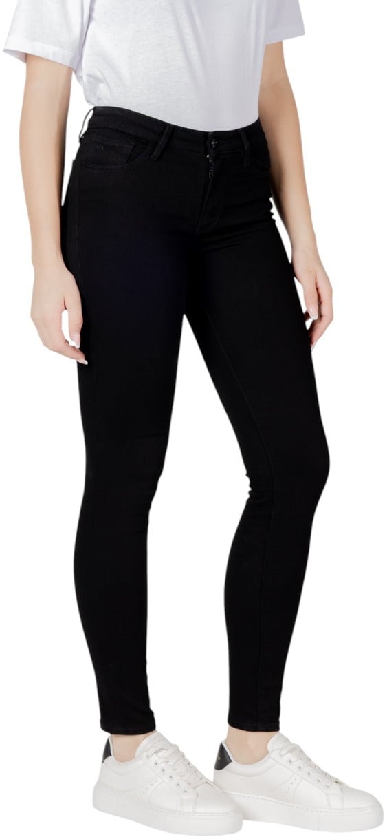 Armani Exchange Black Cotton Skinny Jeans