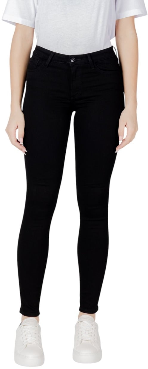 Armani Exchange Black Cotton Skinny Jeans