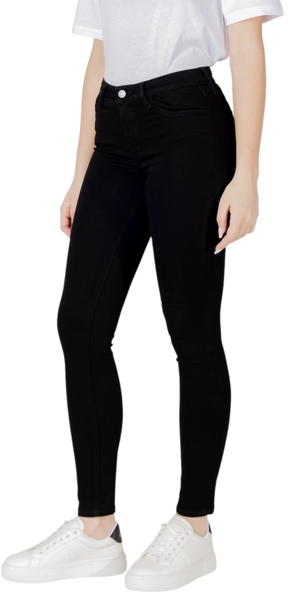 Armani Exchange Black Cotton Skinny Jeans