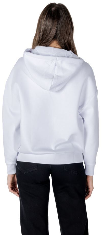 Armani Exchange White Cotton Hoodie
