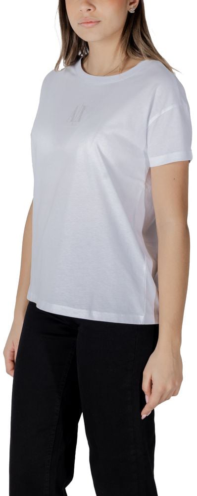 Armani Exchange White Cotton T-Shirt