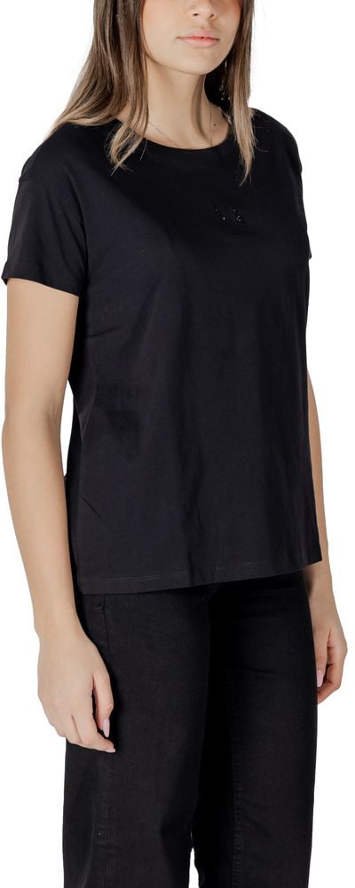 Armani Exchange Black Cotton T-Shirt