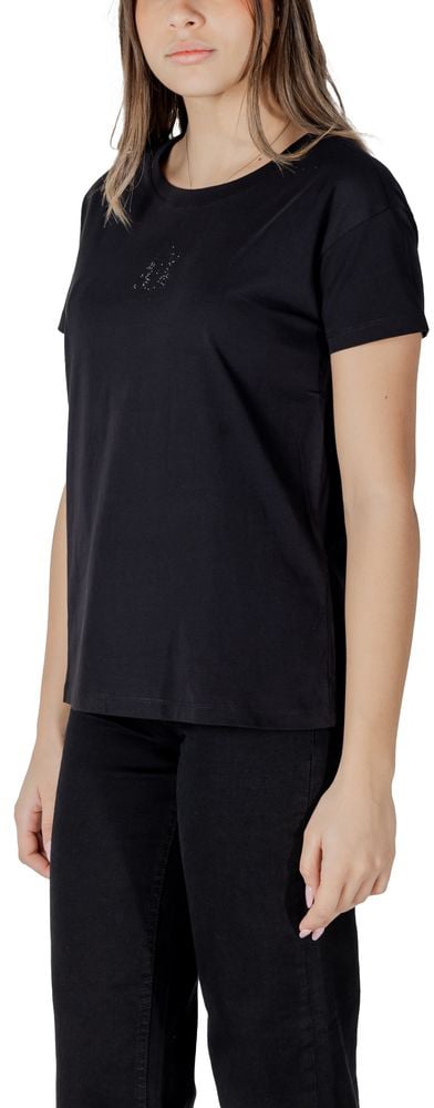 Armani Exchange Black Cotton T-Shirt