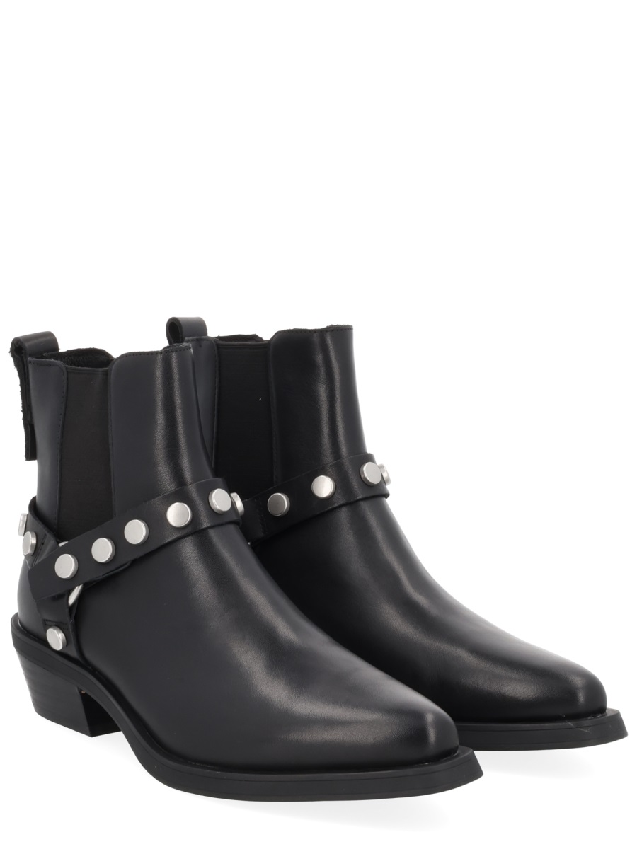 Logan Pointed Toe Studded Boots