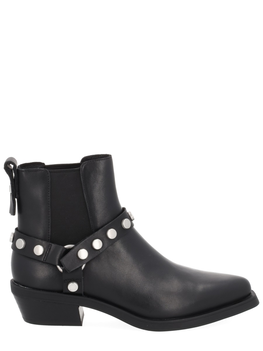Logan Pointed Toe Studded Boots