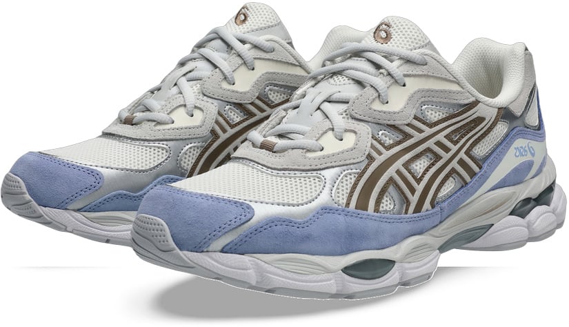 ASICS Gel-NYC Cream Cloud Grey Blue 'White Gray Blue'