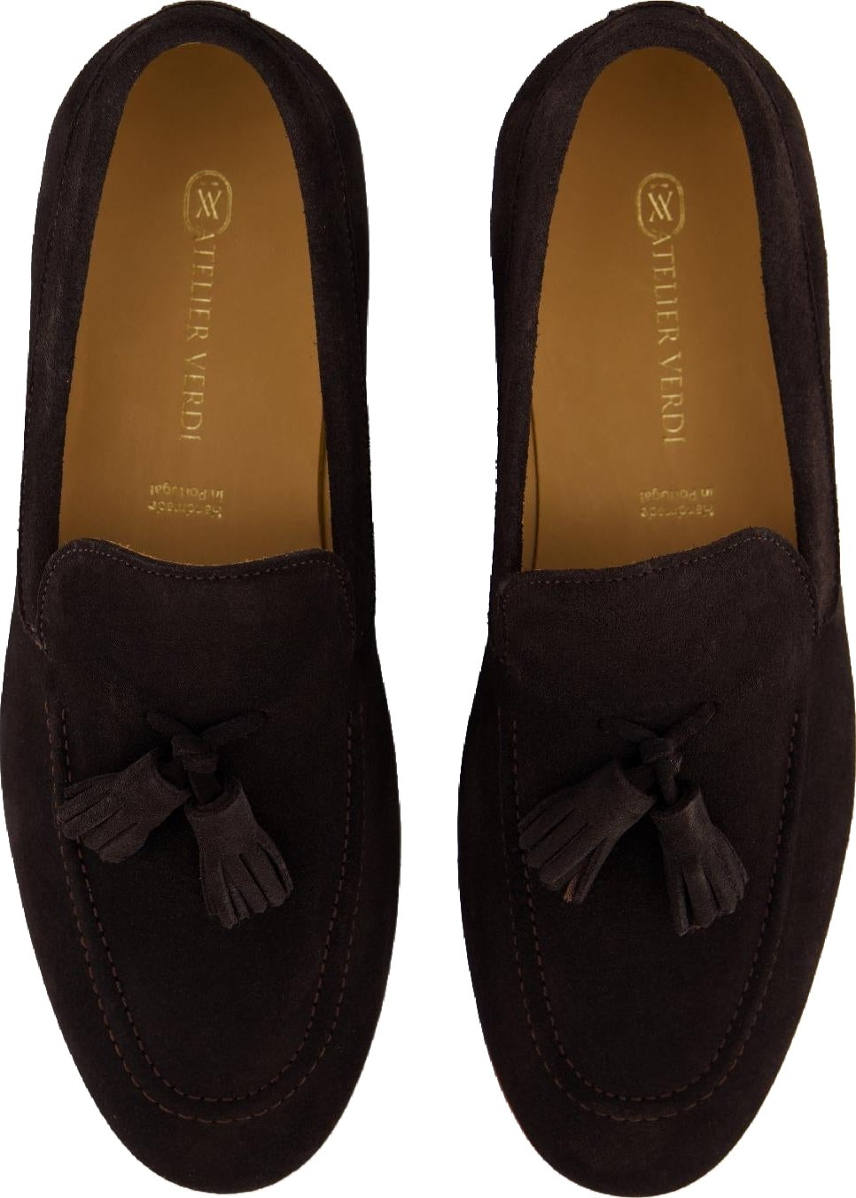 Atelier Verdi Heren Harrison Loafer Pom Brown