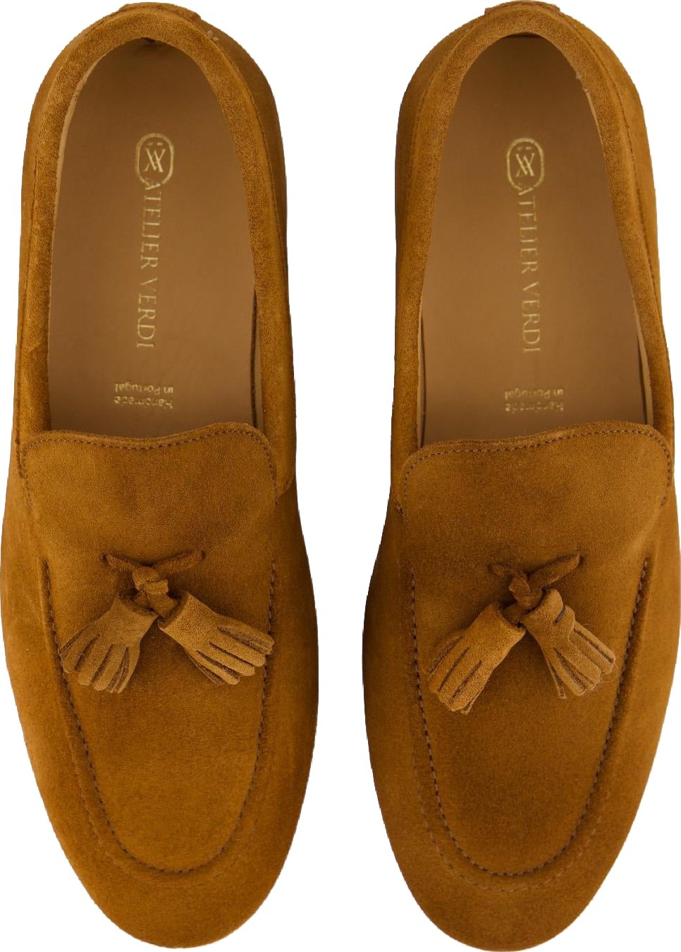 Atelier Verdi Heren Harrison Loafer Pom Cognac