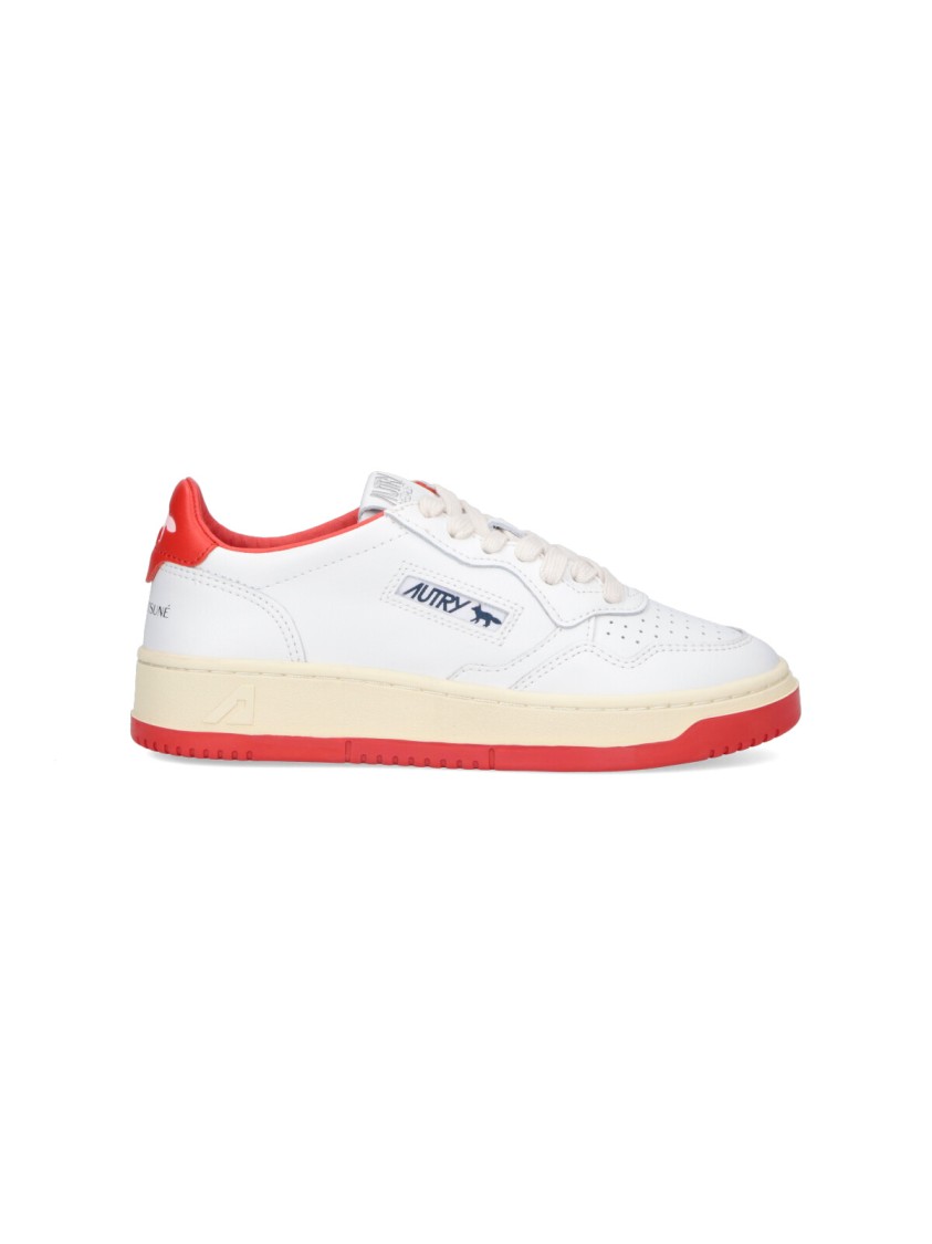 White Leather "Medialist" Sneakers