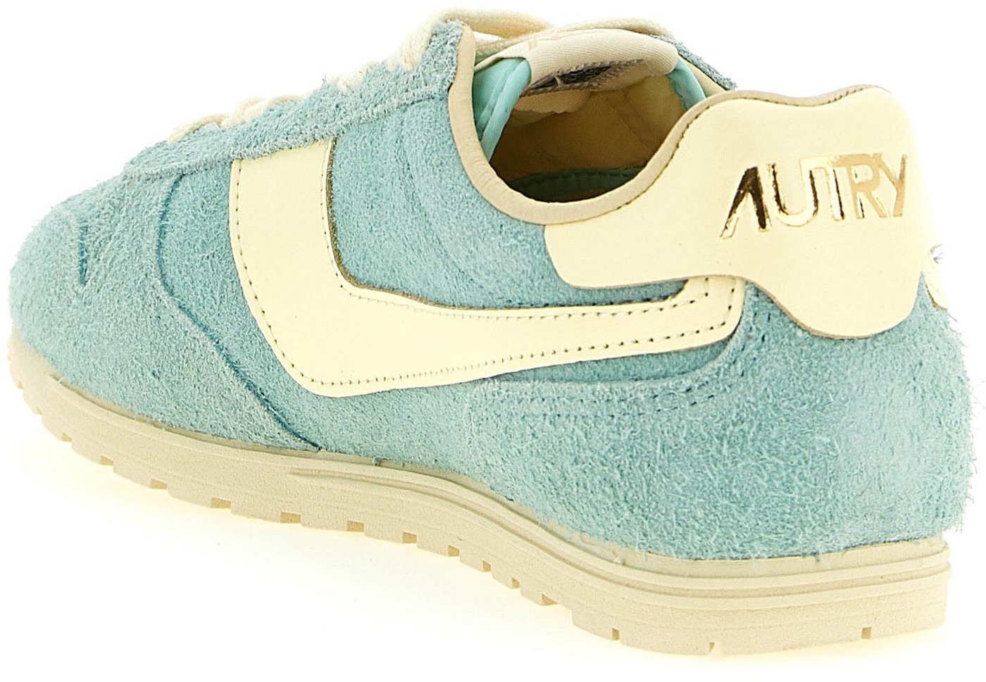 Autry Blue Cowhide Low Top Sneakers