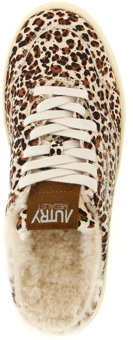 Autry Brown Cowhide Low Top Sneakers