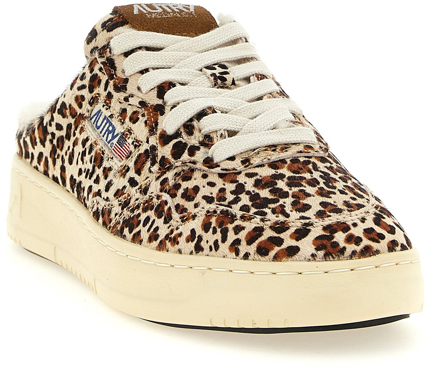 Autry Brown Cowhide Low Top Sneakers