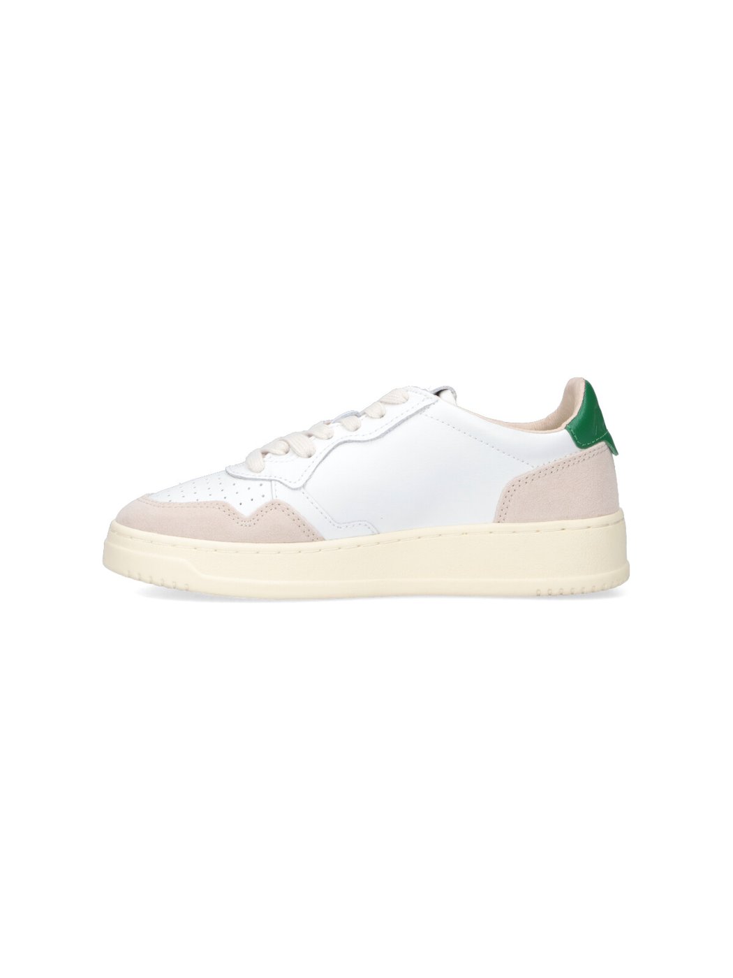 White Suede Overlays Low-Top Sneakers