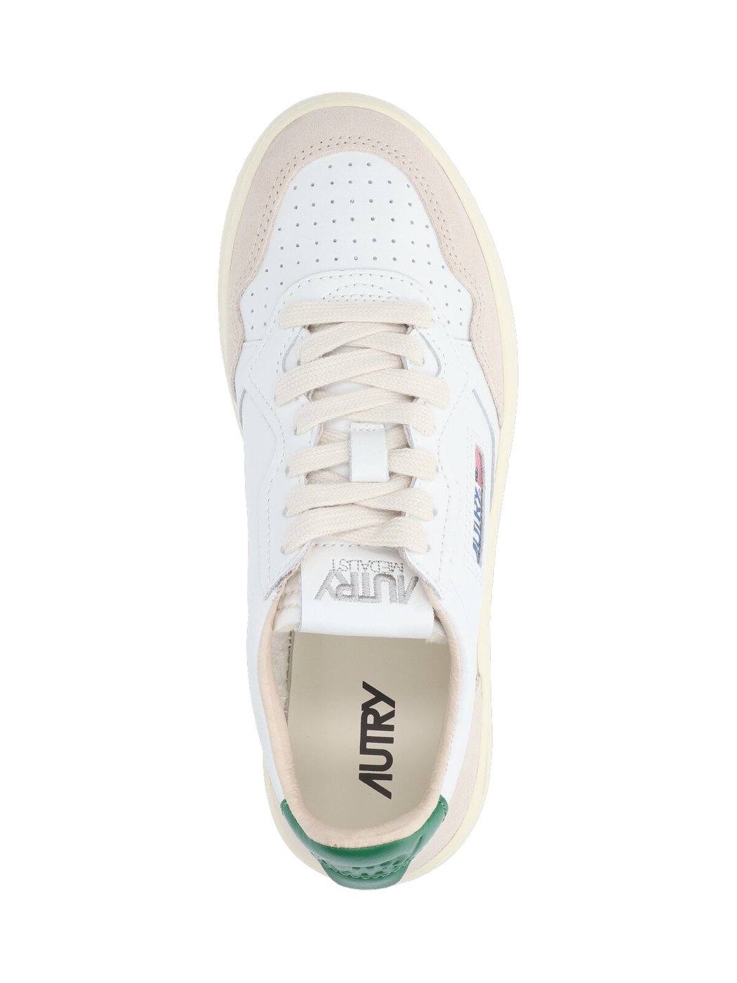 White Suede Overlays Low-Top Sneakers
