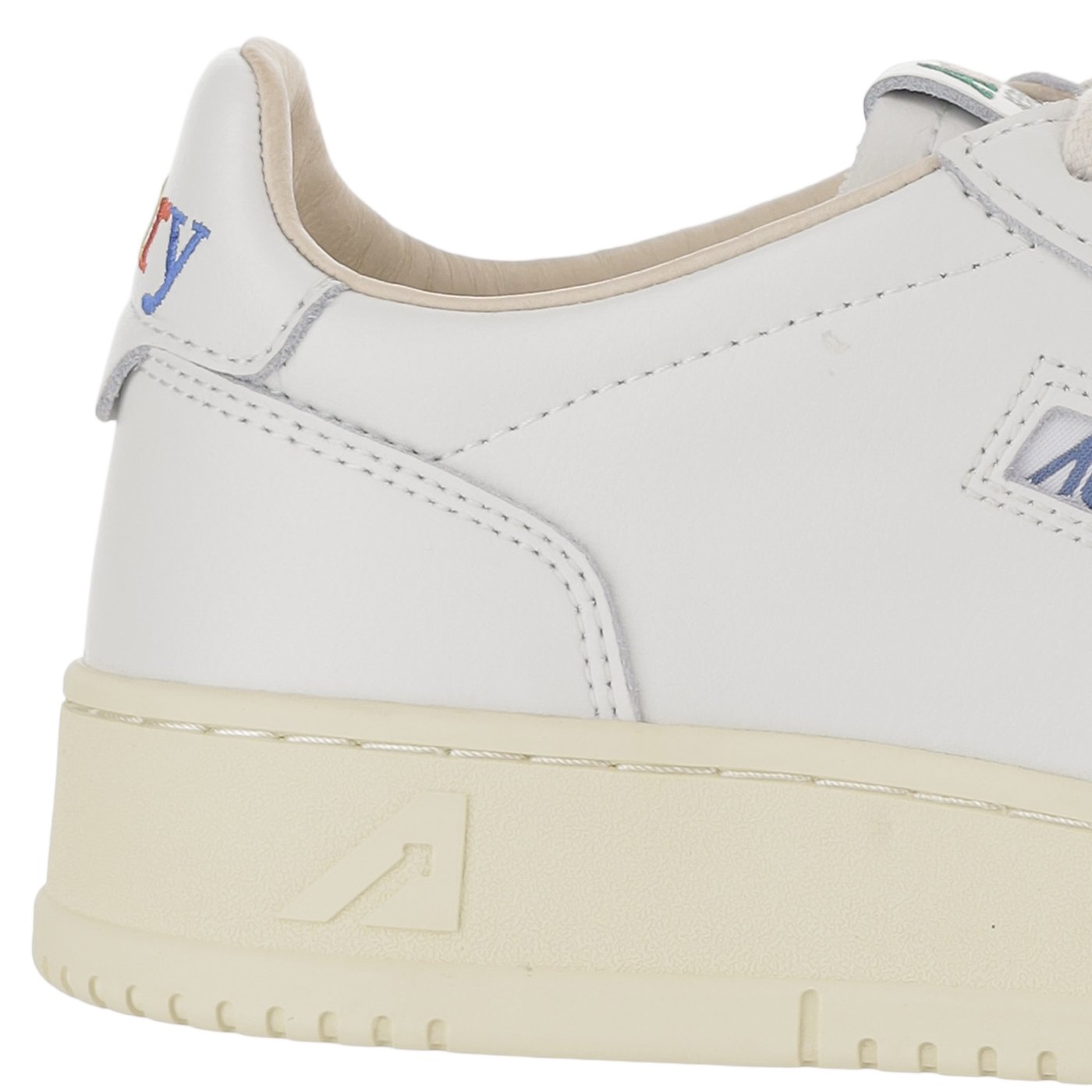 White Medalist Low Leather Sneakers