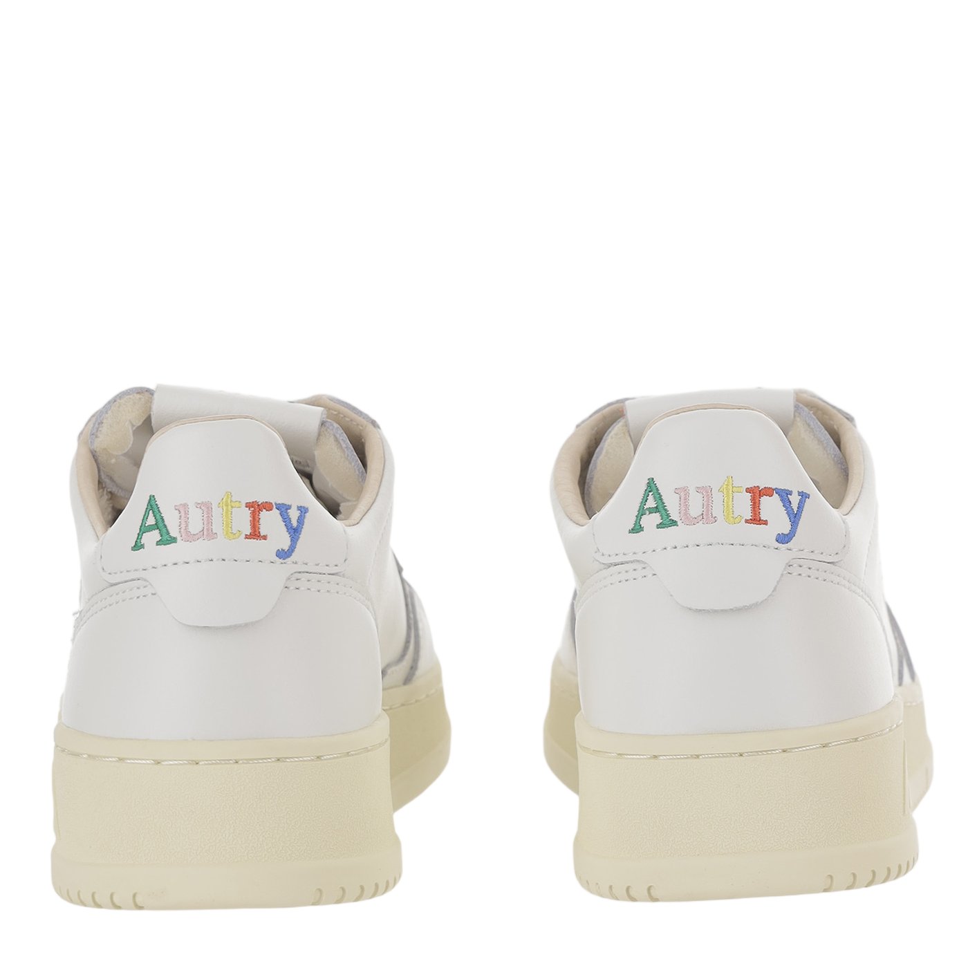 White Medalist Low Leather Sneakers