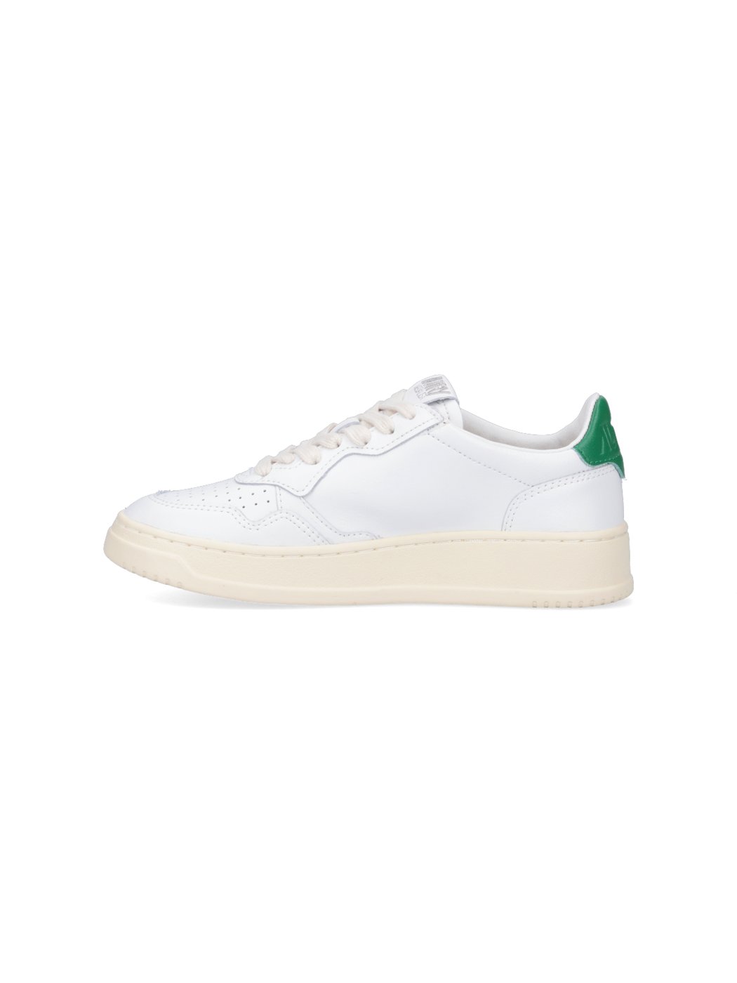 White Medalist Low Leather Sneakers
