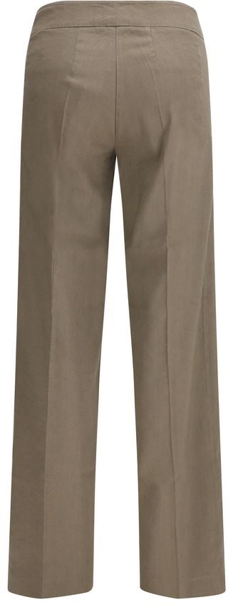 Avenue Montaigne Beige Linen Casual Pants