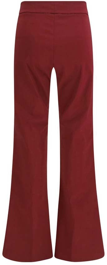 Avenue Montaigne Bordeaux Viscose Casual Pants