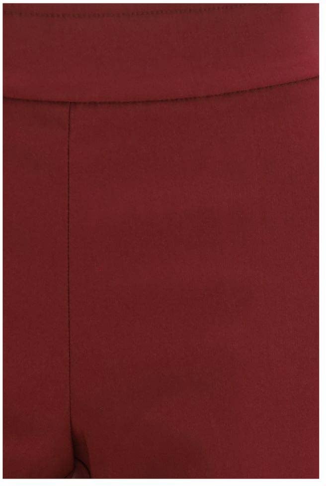 Avenue Montaigne Bordeaux Viscose Casual Pants