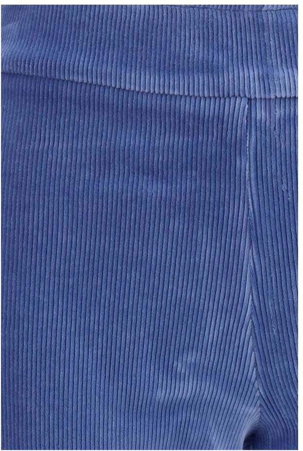 Avenue Montaigne Blue Cotton Flared Pants