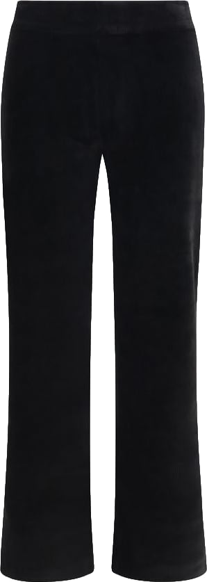 Avenue Montaigne Black Cotton Flared Pants