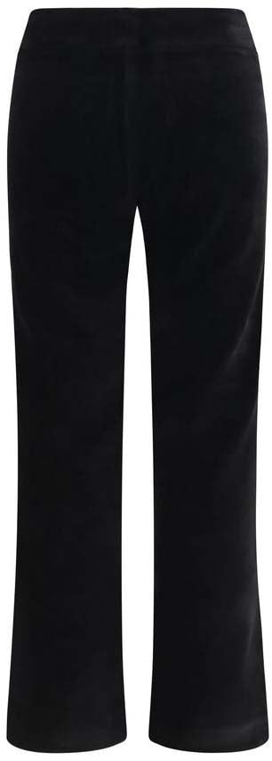 Avenue Montaigne Black Cotton Flared Pants