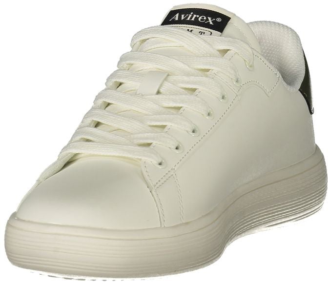 Avirex White Polyurethane Men's Sneaker