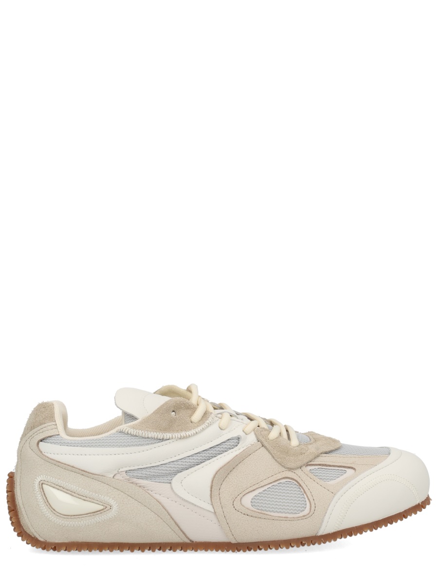 Slow Runner Leather Mesh Sneakers