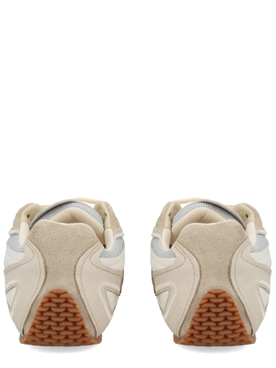 Slow Runner Leather Mesh Sneakers
