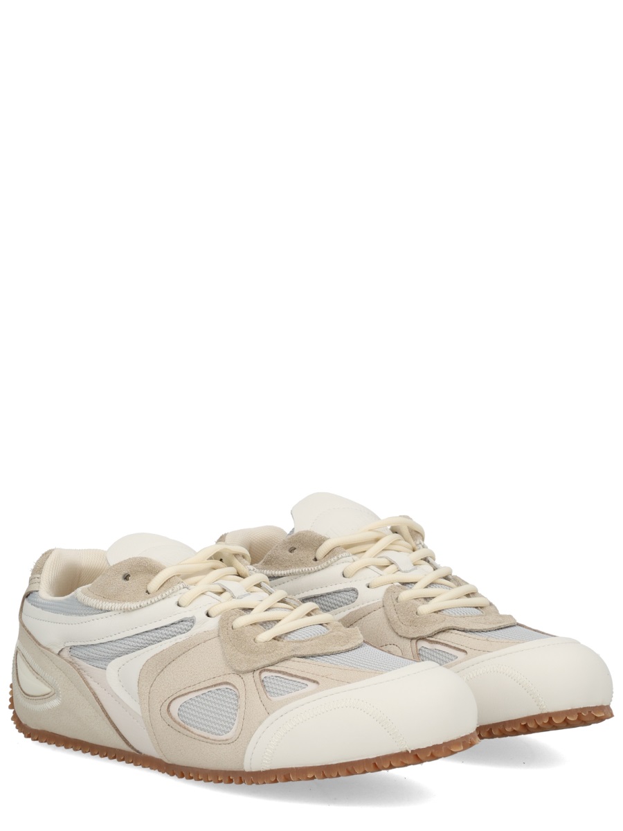 Slow Runner Leather Mesh Sneakers