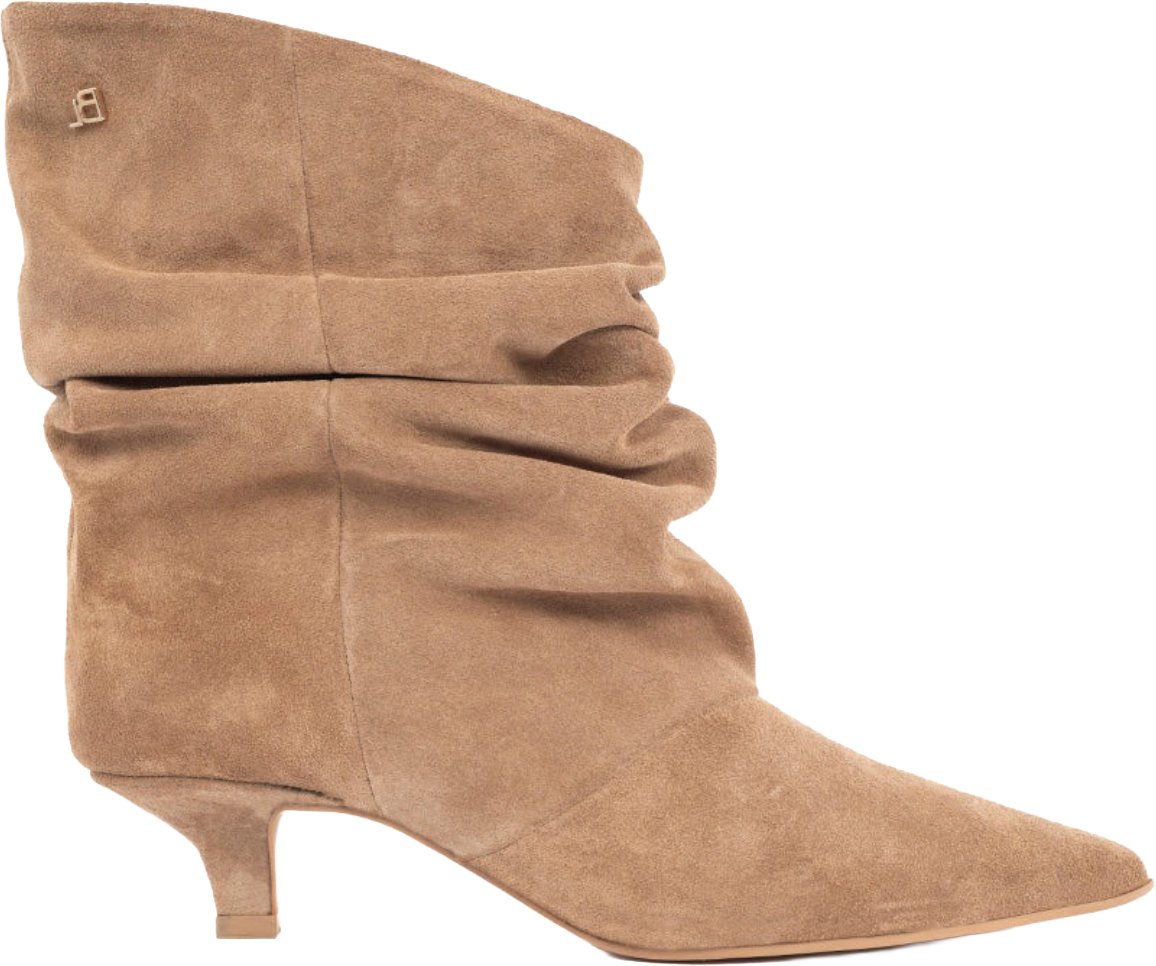 Babouche Jenna enkellaarzen dark brown