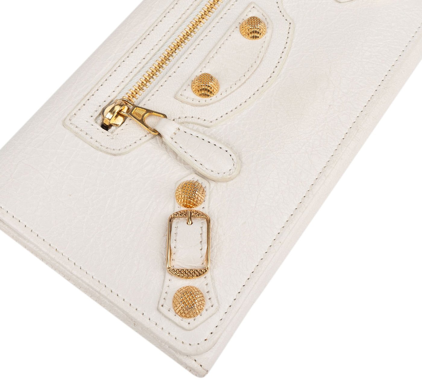 Balenciaga White Leather City Wallet