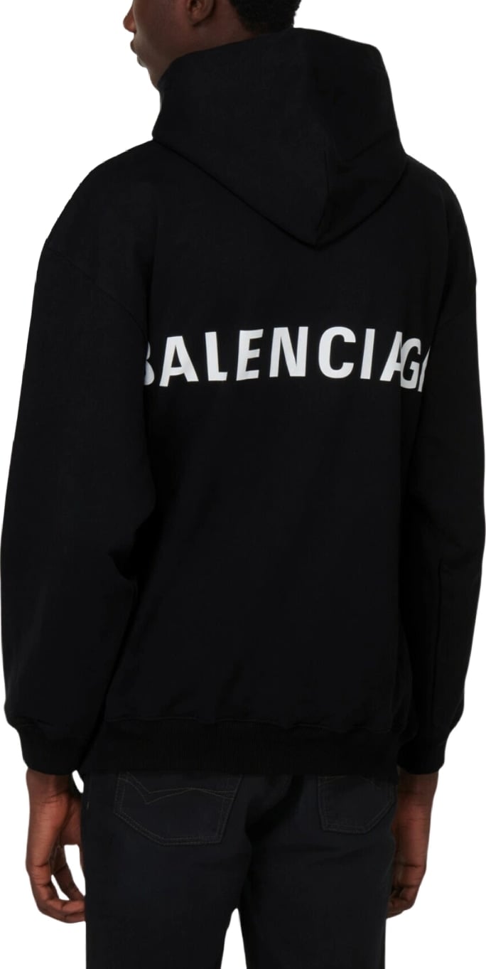 Balenciaga Classic Cotton Men's Hoodie Black