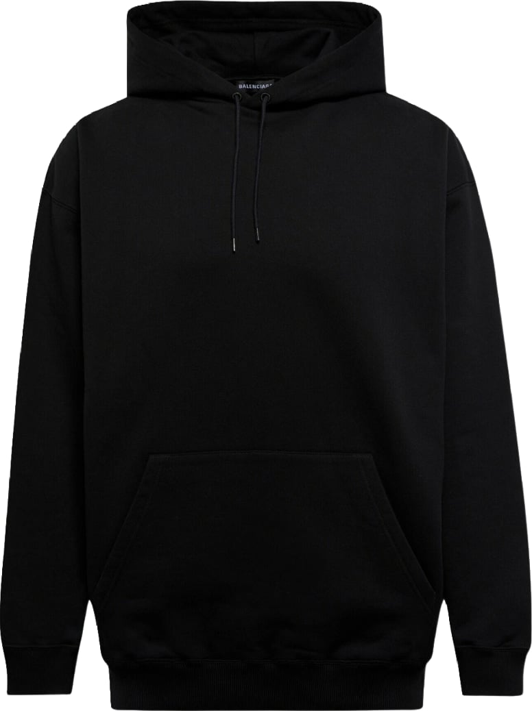 Balenciaga Classic Cotton Men's Hoodie Black
