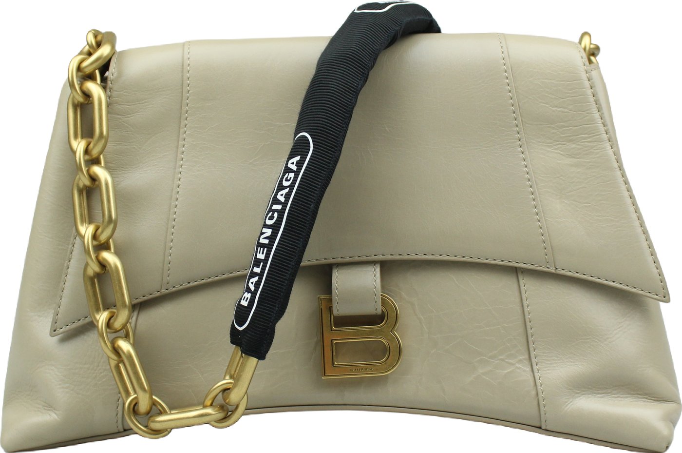 Balenciaga Downtown Chain-Handle Leather Shoulder Bag - (ARCHIVE)