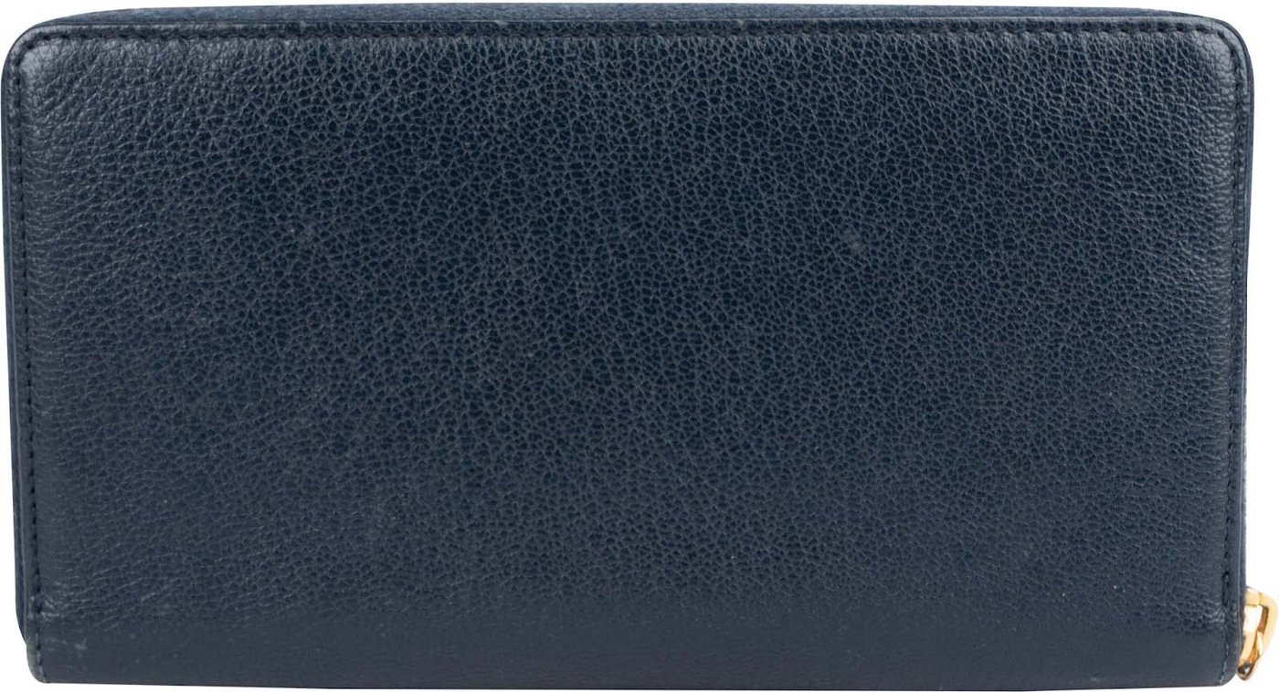 Balenciaga Classic Blue Continental City Zip Around Wallet