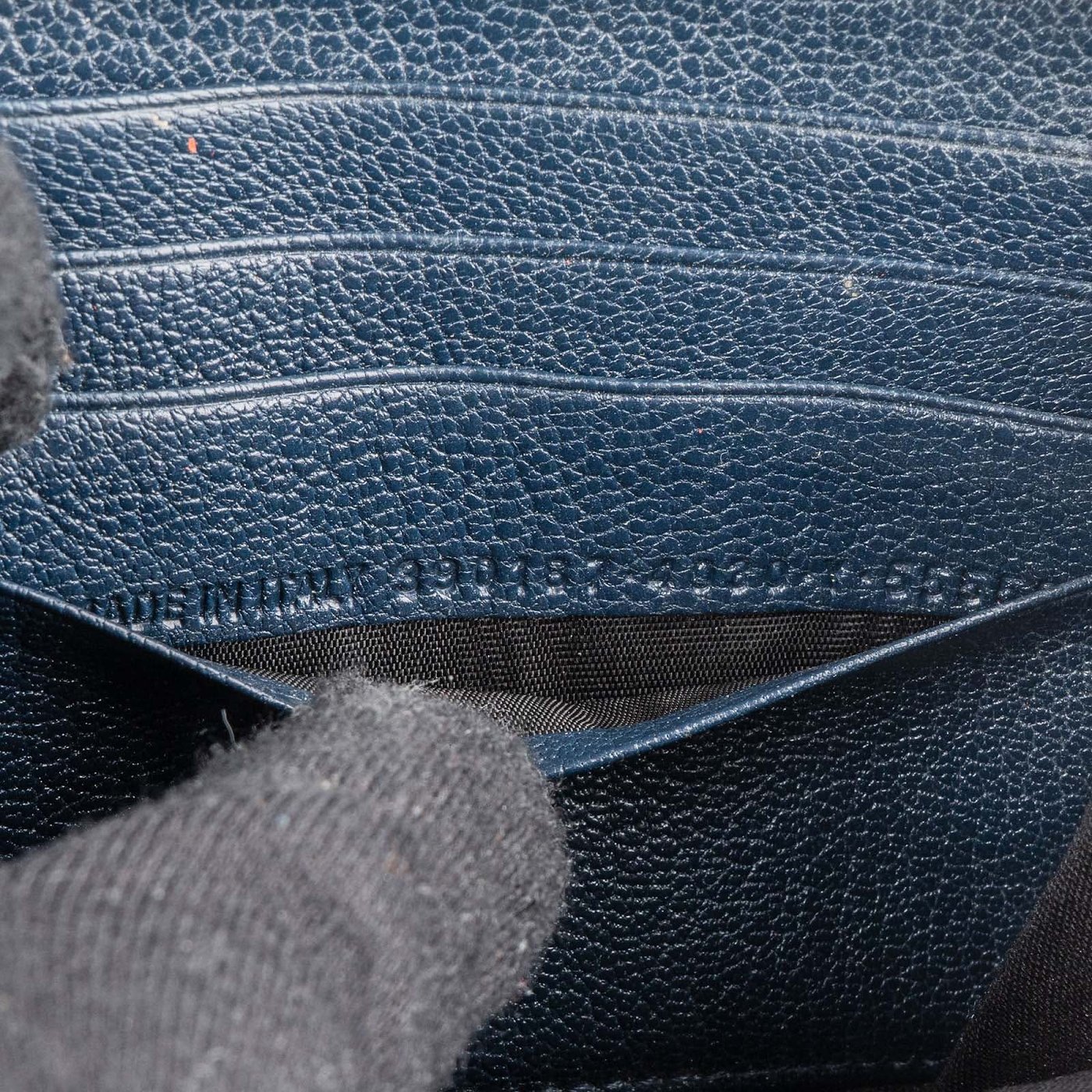 Balenciaga Classic Blue Continental City Zip Around Wallet