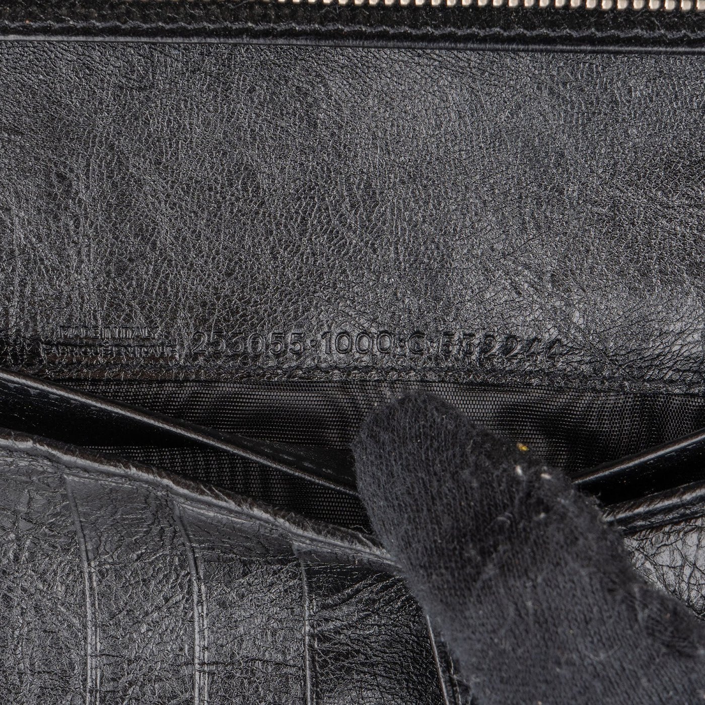 Balenciaga Black Leather Classic City Wallet On Strap Shoulder Bag
