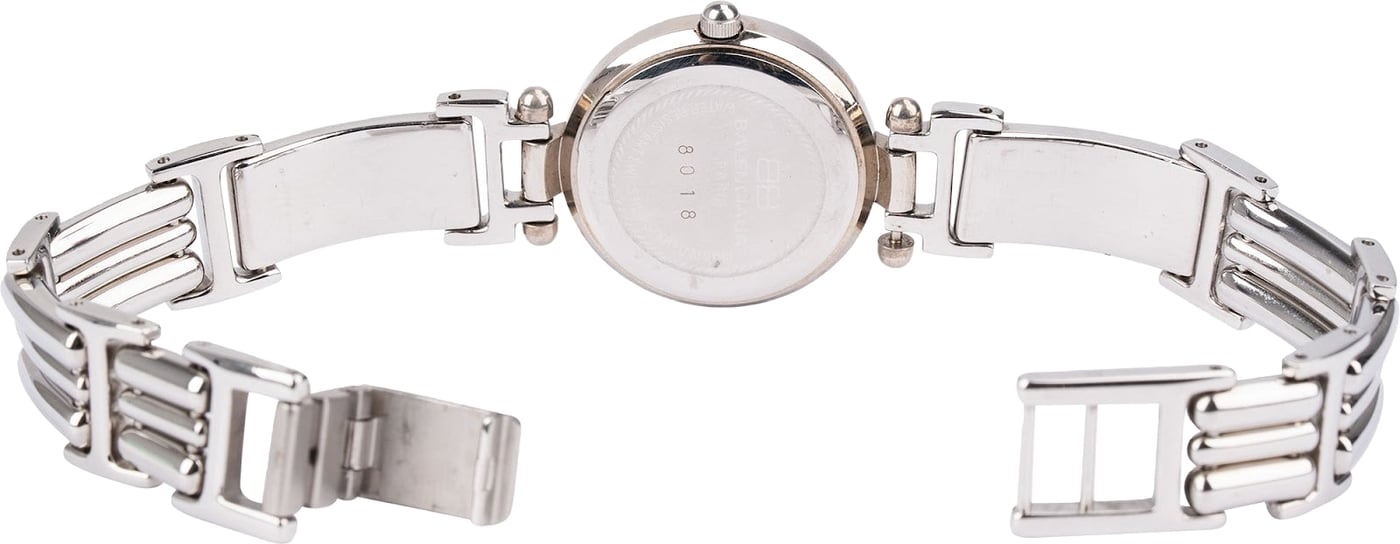 Balenciaga Silver Tone Diamond Bezel 8018 Watch