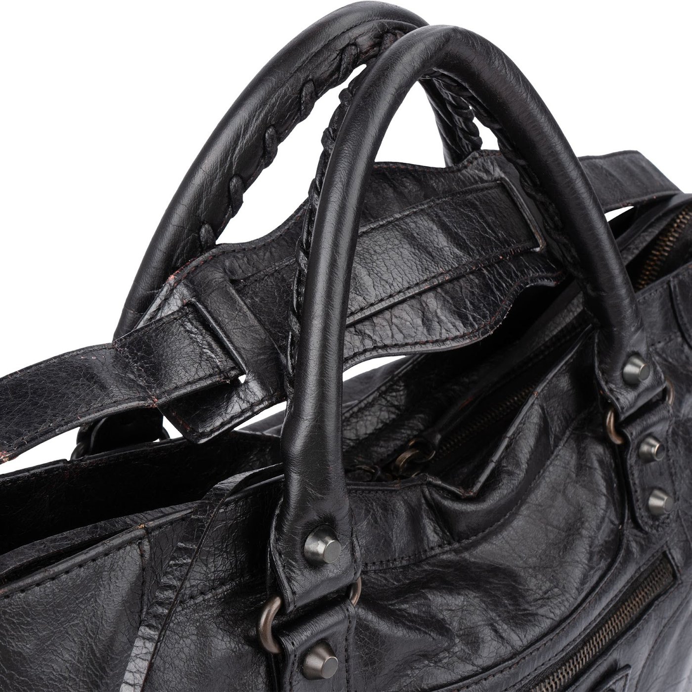 Balenciaga Black Leather Classic City Handbag