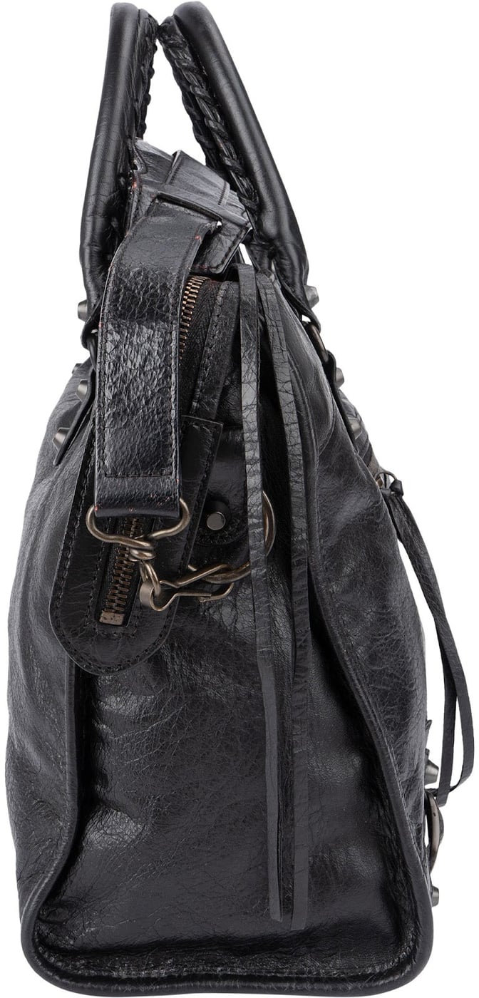 Balenciaga Black Leather Classic City Handbag