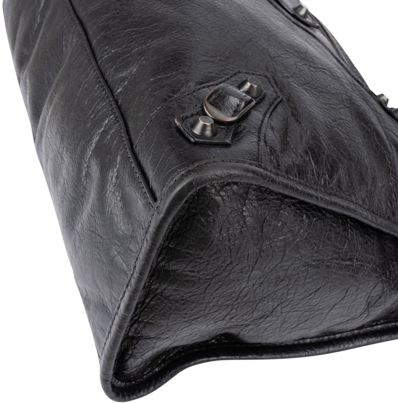 Balenciaga Black Leather Classic City Handbag