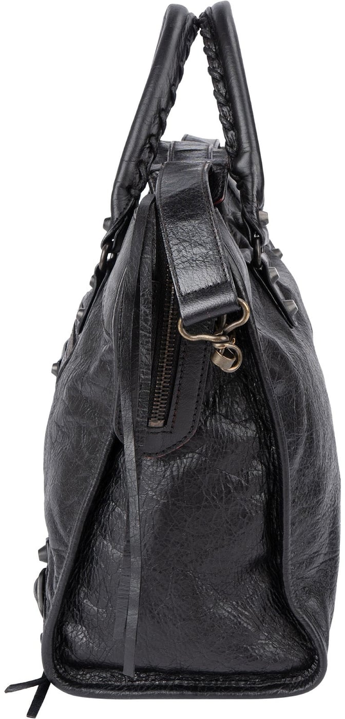 Balenciaga Black Leather Classic City Handbag