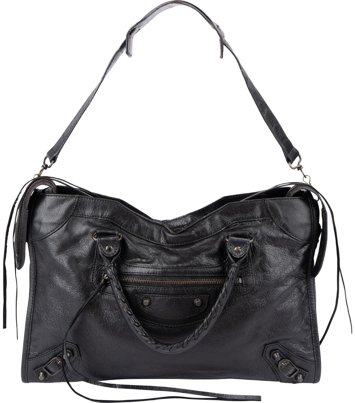Balenciaga Black Leather Classic City Handbag