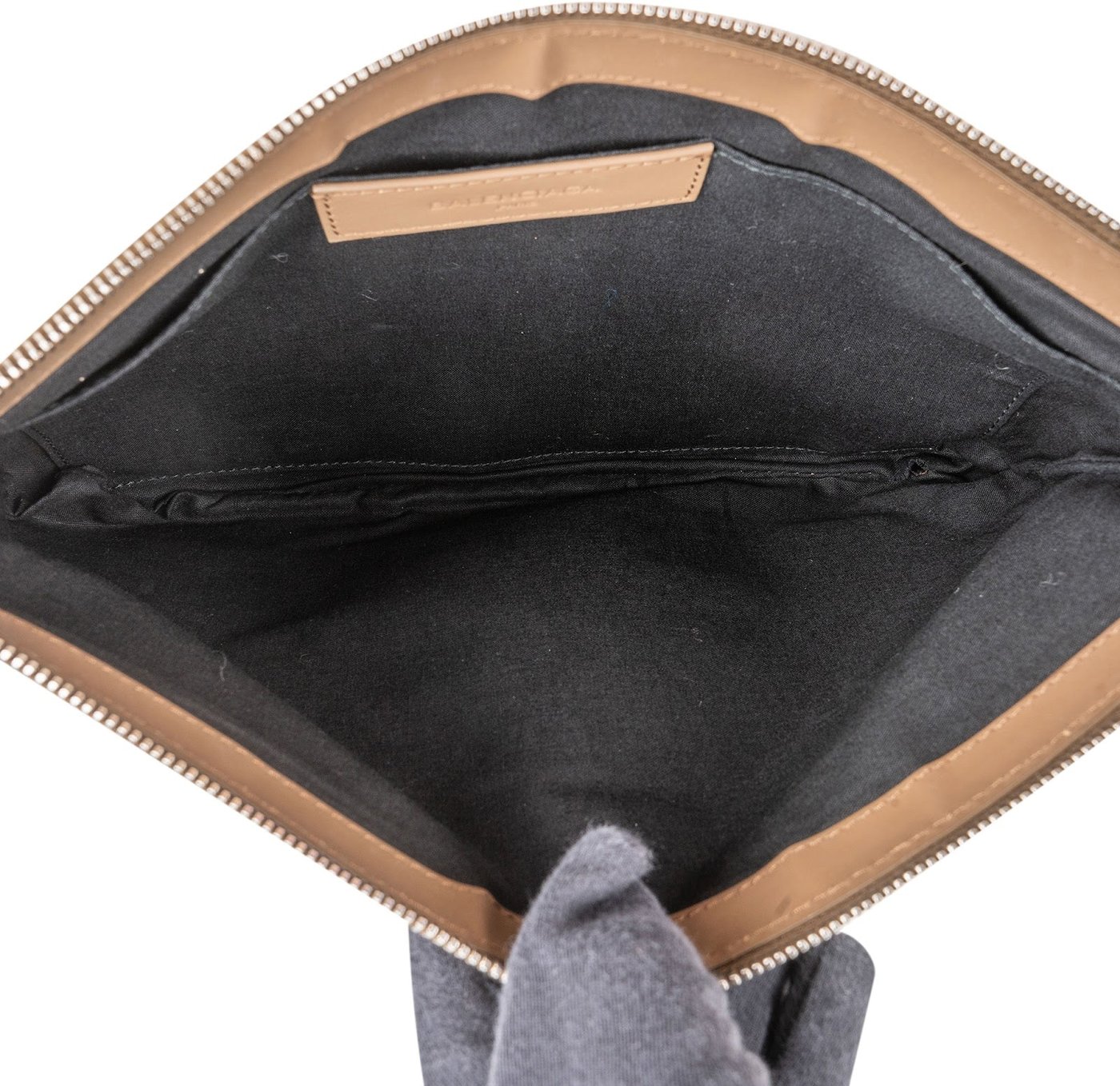 Balenciaga Canvas & Leather City Clutch